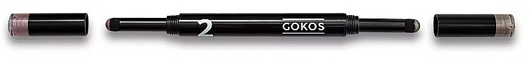 Podwójny rozświetlacz do powiek w kredce - Gokos EyeLighter Black Edition — Zdjęcie N1