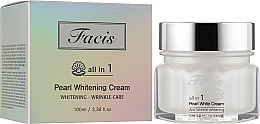 Rozjaśniający krem do twarzy z perłowym ekstraktem - Facis All-In-One Pearl Whitening Cream — Zdjęcie N2