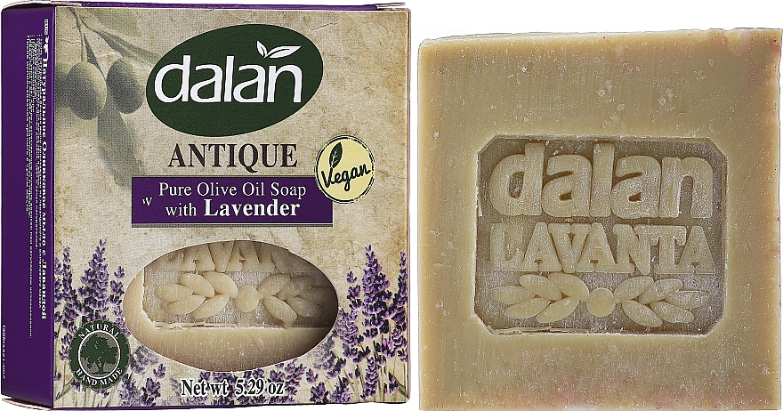 Naturalne mydło w kostce z oliwą z oliwek Lawenda - Dalan Antique Lavender Soap With Olive Oil — Zdjęcie N2