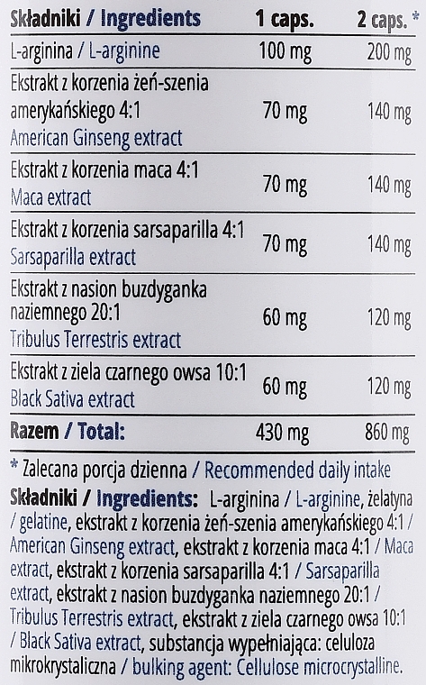 Suplement diety na mocną i długą erekcję - Medica-Group Big Erection Diet Supplement — Zdjęcie N3