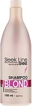 PRZECENA! Stapiz Sleek Line Blush Blond Shampoo - Szampon do włosów blond nadający różowy odcień * — Zdjęcie N4