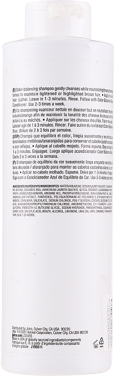 PRZECENA! Szampon do włosów w odcieniach jasnego brązu - Joico Color Balance Blue Shampoo * — Zdjęcie N1