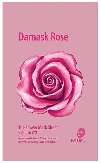 Maska w płachcie z różą damasceńską - She’s Lab The Flower Mask Sheet Damask Rose — Zdjęcie N1