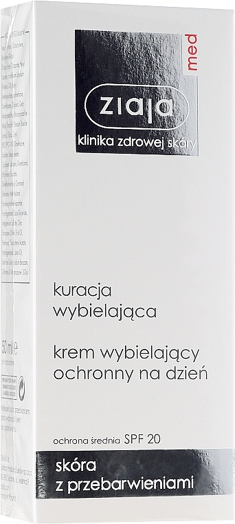 PRZECENA! Wybielający krem ochronny na dzień - Ziaja Med Kuracja wybielająca * — Zdjęcie N3