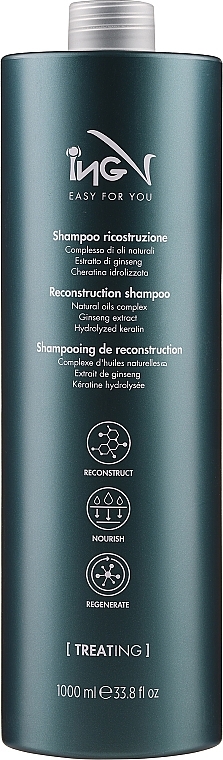 Rewitalizujący szampon do włosów - ING Professional Easy For You Reconstruction Shampoo — Zdjęcie N1