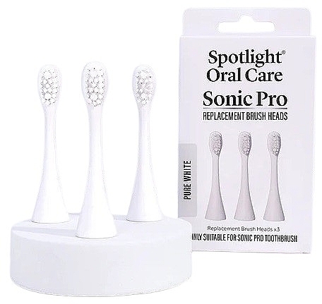 Wymienne główki do elektrycznej szczoteczki do zębów, białe - Spotlight Oral Care Sonic Pro Pure White — Zdjęcie N1