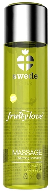 Żel do masażu z wanilią i złotą gruszką - Swede Fruity Love Massage Warming Sensation Vanilla Gold Pear — Zdjęcie N1