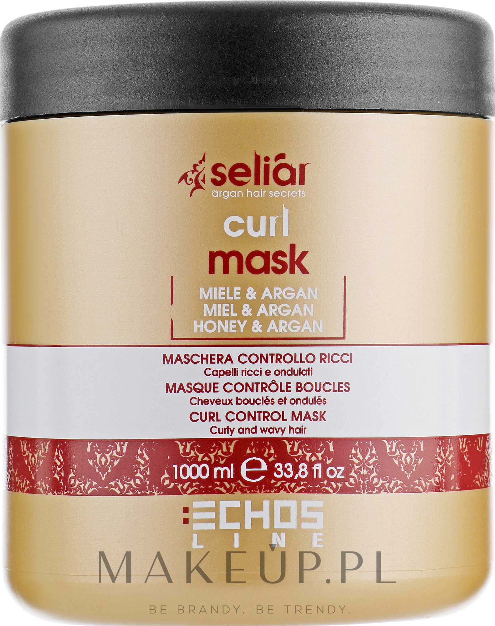 Maska do włosów kręconych - Echosline Seliar Curl Mask — Zdjęcie 1000 ml