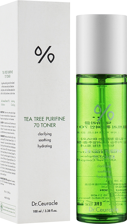 Tonik do twarzy z wyciągiem z drzewa herbacianego - Dr.Ceuracle Tea Tree Purifine 70 Toner — Zdjęcie N2