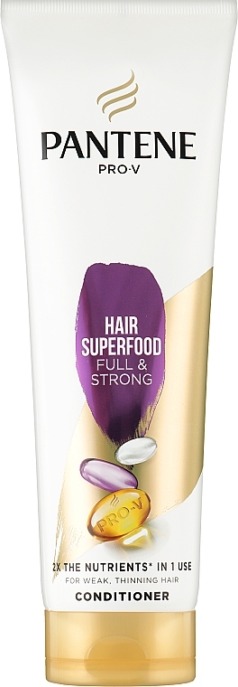 Bogata odżywka do słabych i cienkich włosów - Pantene Pro-V Superfood Conditioner — Zdjęcie N1