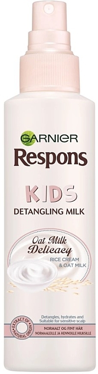 Mleczko w sprayu dla dzieci do rozczesywania włosów - Garnier Respons Kids Oat Milk Delicacy Detangling Milk — Zdjęcie N1