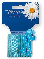 Zestaw gumek do włosów 22067, 12 szt. - Top Choice — Zdjęcie N1