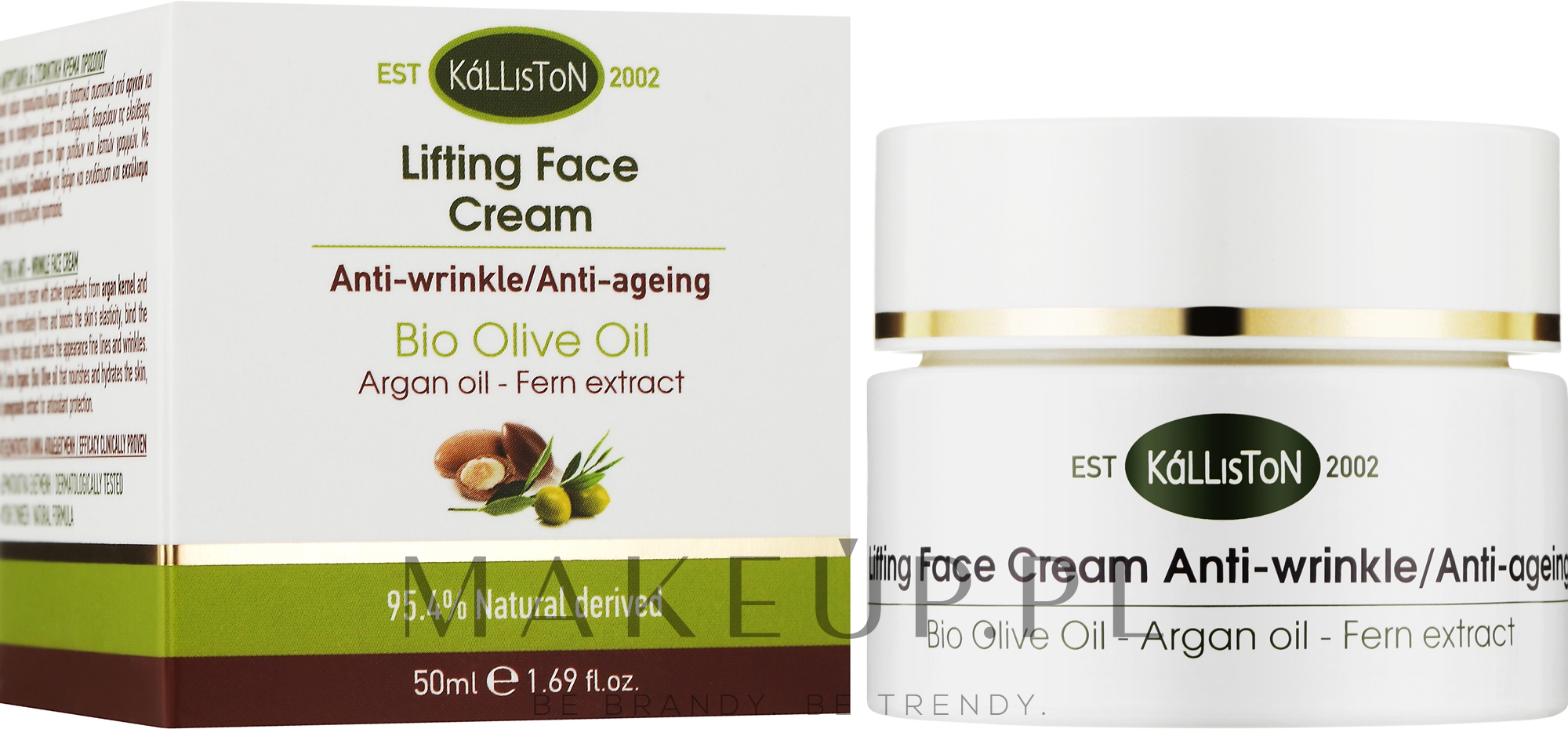 Przeciwstarzeniowy krem do twarzy - Kalliston Lifting & Anti-Wrinkle Face Cream — Zdjęcie 50 ml