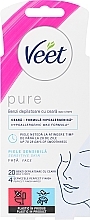 Paski woskowe do depilacji twarzy - Veet Pure Facial Wax Strips Sensitive Skin — Zdjęcie N1