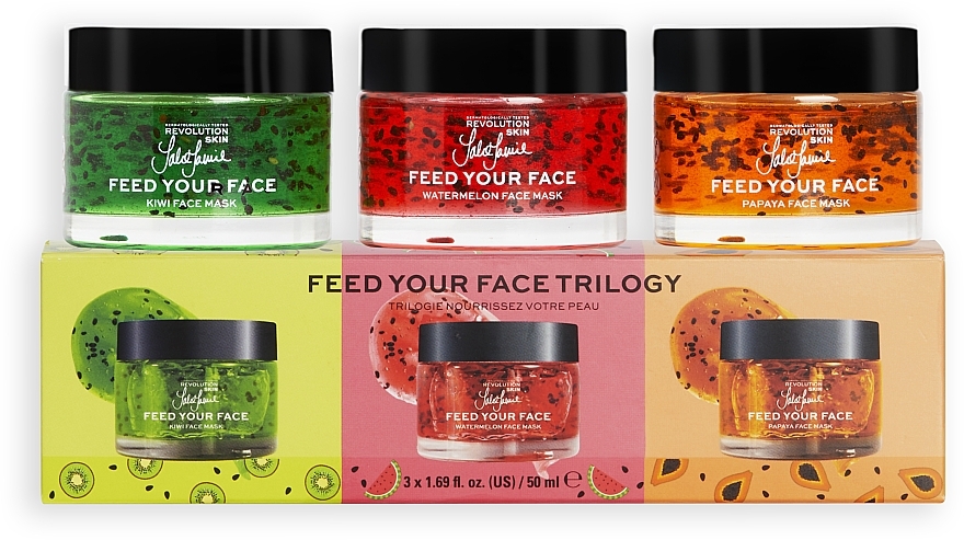 Zestaw - Makeup Revolution Skincare X Jake Jamie Fruity Mask Trio — Zdjęcie N2