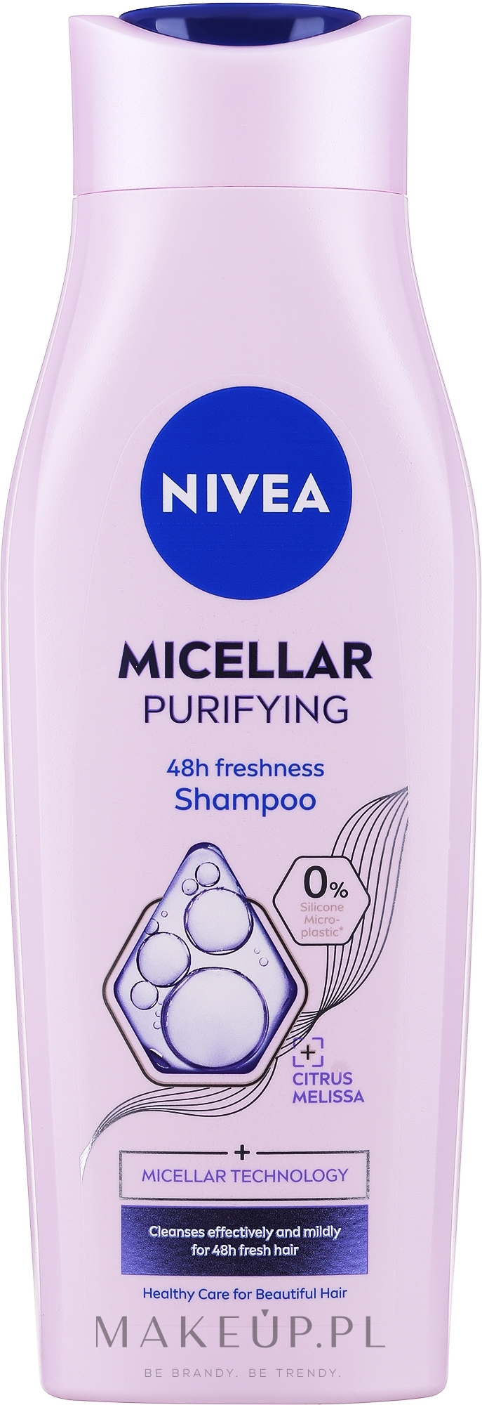 Szampon micelarny do codziennego mycia głowy - NIVEA Micellar Purifying 48 Freshness Shampoo — Zdjęcie 400 ml
