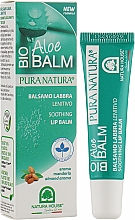 Kojący balsam do ust z ekstraktem z aloesu i olejem ze słodkich migdałów - Natura House Soothing Lip Balm — Zdjęcie N2