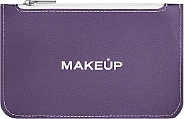 Kup Kosmetyczka płaska fioletowa - MAKEUP Cosmetic Bag Flat Purple
