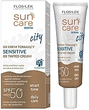 Kup Krem BB dla skóry wrażliwej - Floslek Sun Care Derma Sensitive BB Tinted Cream SPF 50