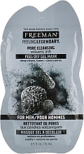 Maska Peel-off dla mężczyzn z popiołem wulkanicznym - Freeman Feeling Beautiful Peel-Off Gel Mask — Zdjęcie N2