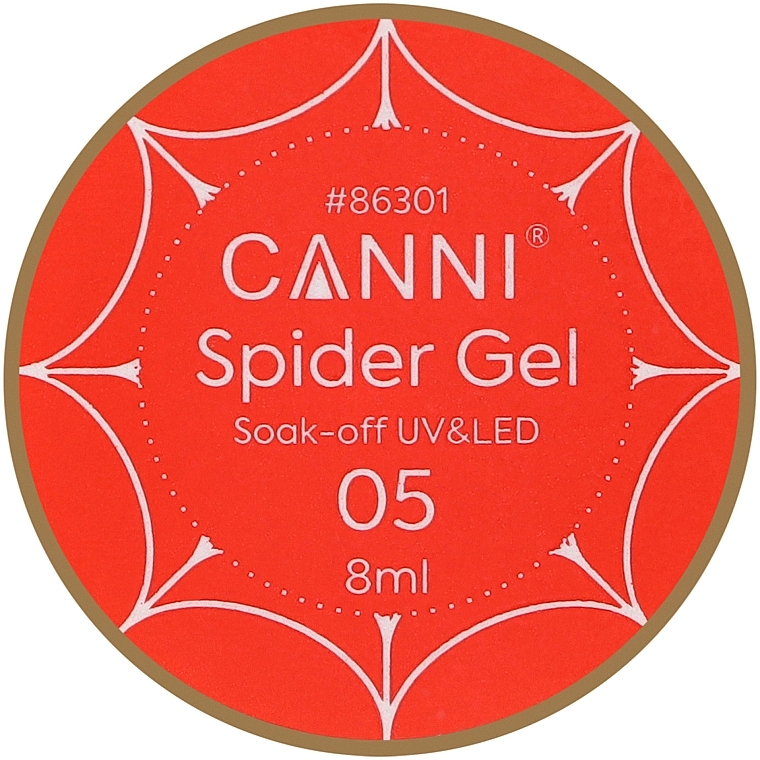 Żel do zdobienia paznokci z efektem pajęczyny - Canni 3D Spider Gel — Zdjęcie N1