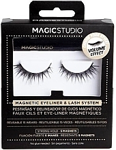 Kup Magnetyczne sztuczne rzęsy z eyelinerem - Magic Studio Magnetic Eyelashes + Eyeliner Volume Effect