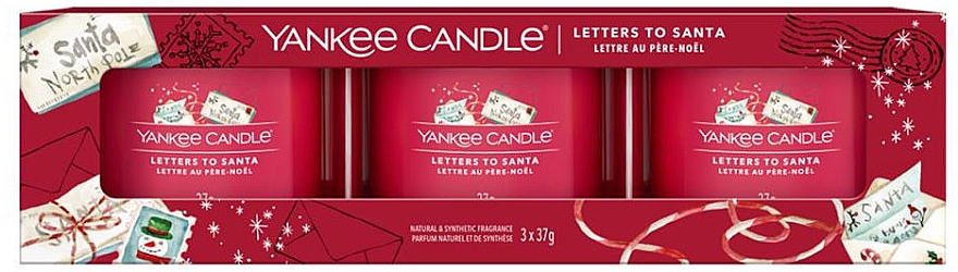 Mini świeczka zapachowa w szkle - Yankee Candle Letters to Santa Filled Votive — Zdjęcie N2