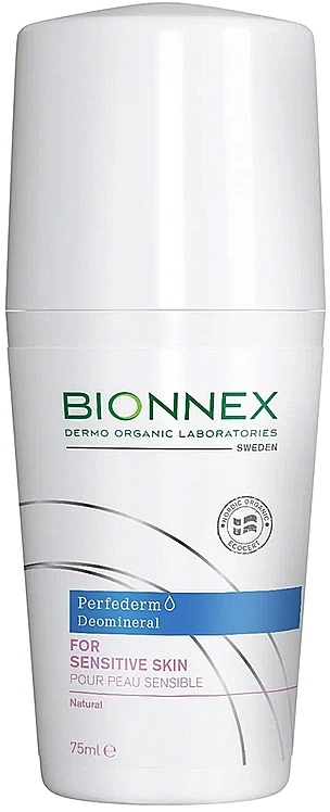 Dezodorant w kulce do skóry wrażliwej - Bionnex Perfederm DeoMineral Roll-On for Sensitive Skin — Zdjęcie N1