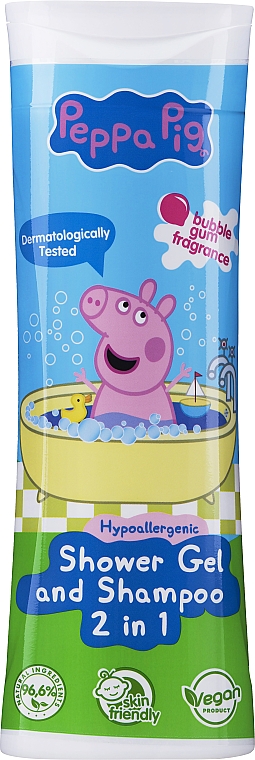 Szampon i żel pod prysznic dla dzieci 2 w 1 - Peppa Pig — Zdjęcie N1