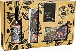 Kup Zestaw - The English Soap Company Kew Gardens Lavender & Rosemary Hand Care Gift Box (soap/240g + h/cr/75ml + san/100ml)
