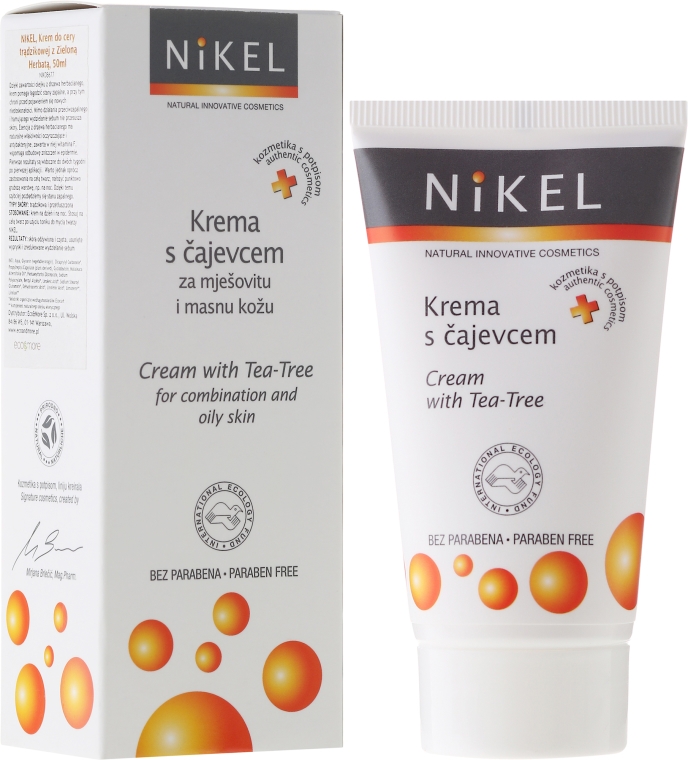 Krem do twarzy z olejkiem herbacianym - Nikel Cream With Tea-Tree — Zdjęcie N1