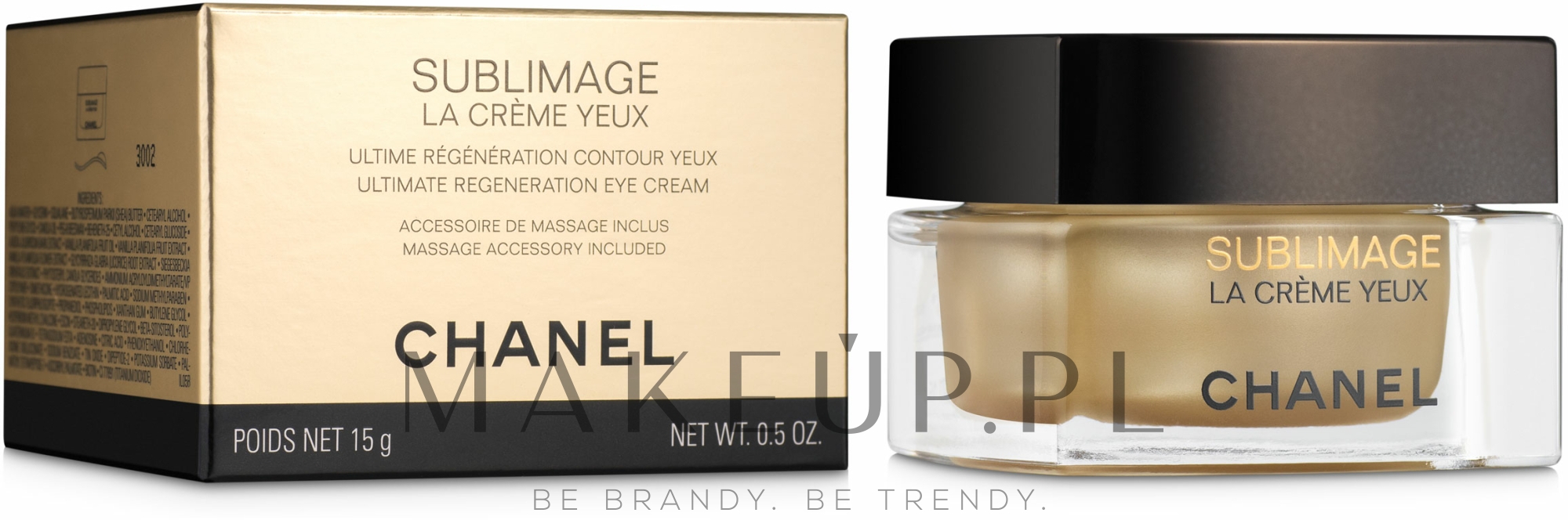 Krem przeciwzmarszczkowy do skóry wokół oczu - Chanel Sublimage La Crème Yeux — Zdjęcie 15 g