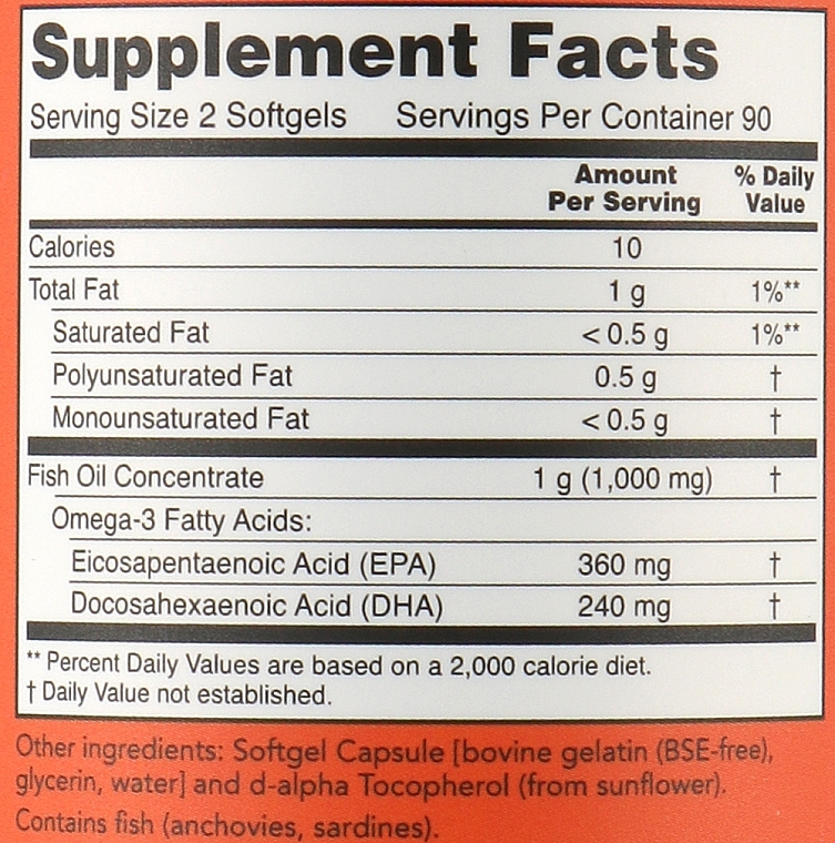 Kapsułki żelowe mini Omega-3 - Now Foods Omega-3 Mini Gels — Zdjęcie N2
