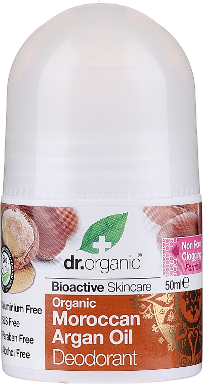 Dezodorant w kulce Olej arganowy - Dr Organic Bioactive Skincare Deodorant — Zdjęcie N1