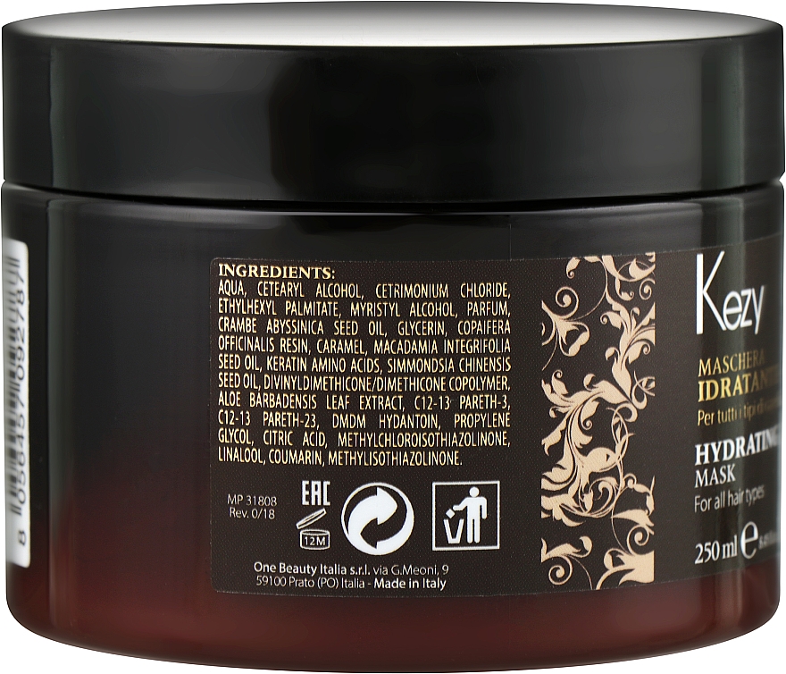 Nawilżająca olejkowa maska do włosów - Kezy Incredible Oil Hydrating Mask — Zdjęcie N2