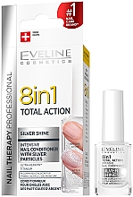 Kup Skoncentrowana odżywka do paznokci z drobinkami srebra 8 w 1 - Eveline Cosmetics Nail Therapy Professional