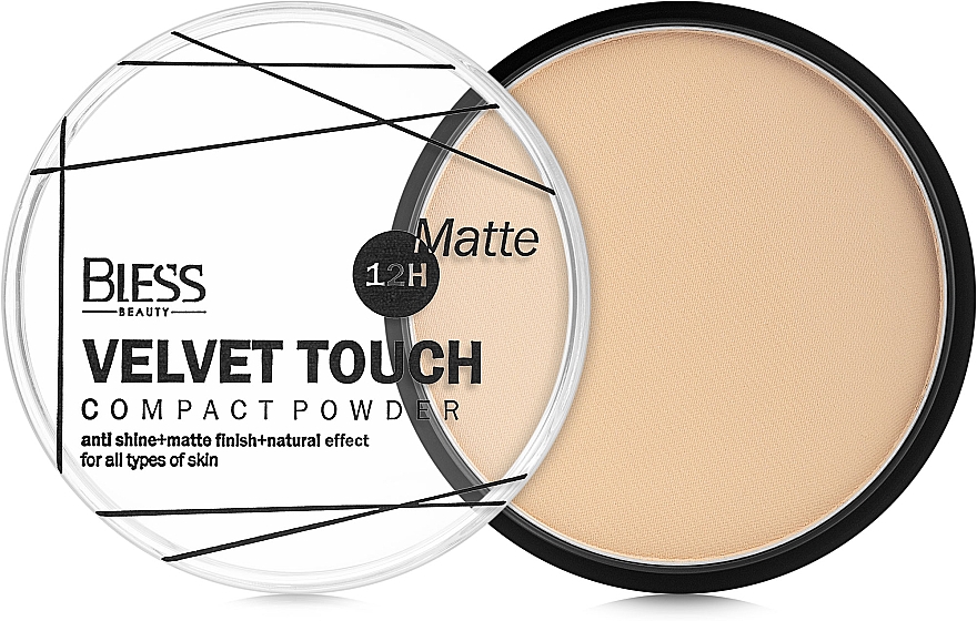 Puder w kompakcie do twarzy - Bless Beauty Velvet Touch Compact Powder — Zdjęcie N1