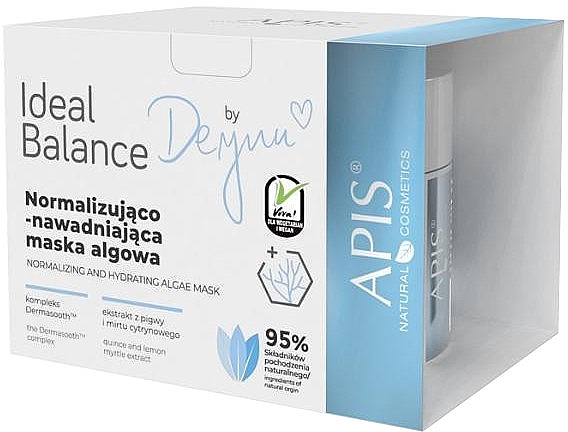 Normalizująco-nawadniająca maska algowa - APIS Professional Ideal Balance By Deynn Normalizing & Rehydrating Algae Mask — Zdjęcie N1