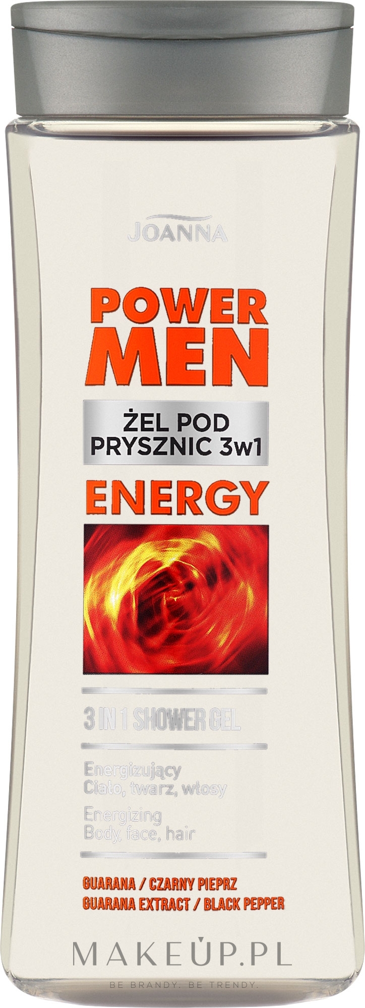 Energizujący żel pod prysznic dla mężczyzn - Joanna Power Man — Zdjęcie 300 ml