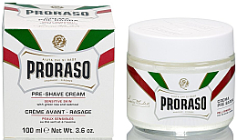 PRZECENA! Krem przed goleniem do skóry wrażliwej - Proraso White Pre Shaving Cream * — Zdjęcie N2