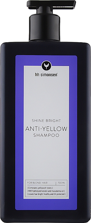 Szampon przeciw żółtym tonom - HH Simonsen Anti-Yellow Shampoo