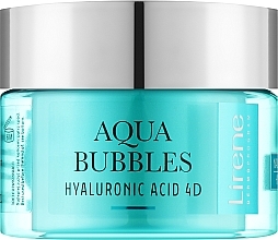 Nawadniający hydrożel do twarzy - Lirene Aqua Bubbles Hyaluronic Acid 4D Hydrating Hydrogel — Zdjęcie N1