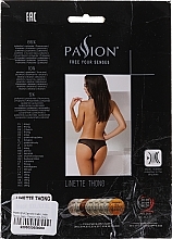 PRZECENA! Damskie majtki Linette Thong, black - Passion * — Zdjęcie N5