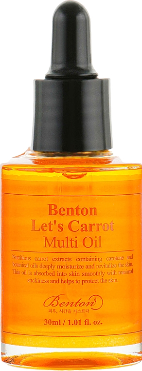 Wielofunkcyjne serum z olejem z nasion marchwi - Benton Let’s Carrot Multi Oil — Zdjęcie N2