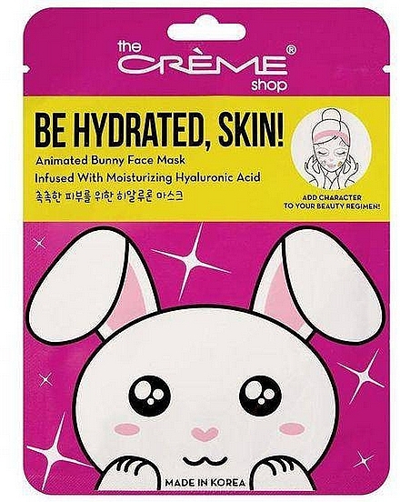 Maseczka do twarzy - The Creme Shop Animated Bunny Face Mask Moisturizing Hyaluronic Acid — Zdjęcie N1