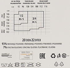 Pończochy Segreto 20 Den, bianco - Giulia — Zdjęcie N4