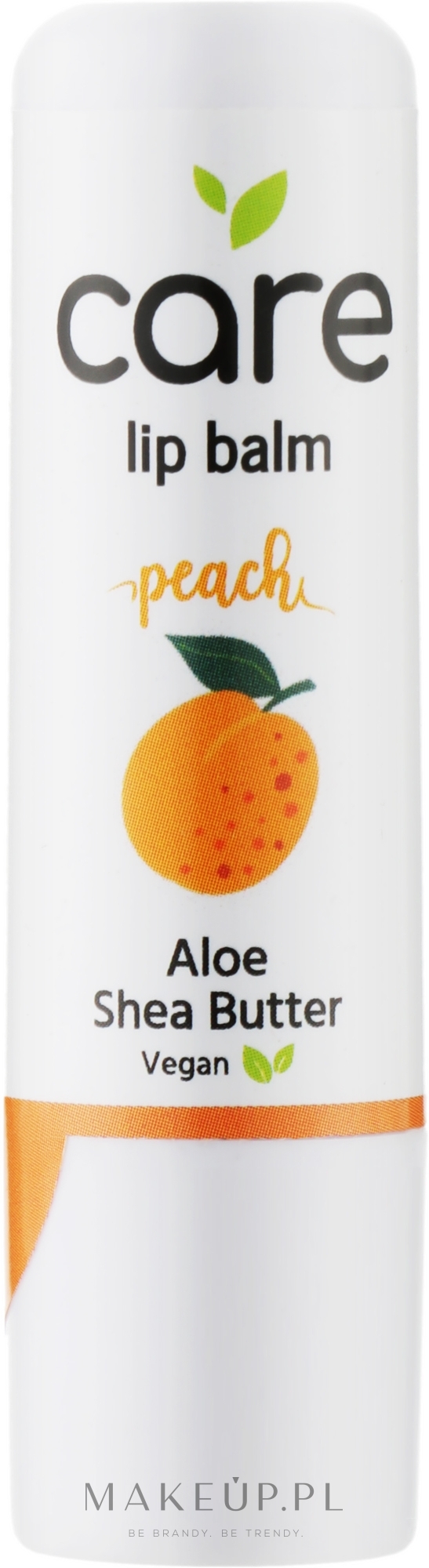 Balsam do ust Brzoskwinia - Quiz Cosmetics Lip Balm Care Peach Aloe & Shea Butter — Zdjęcie 4 g