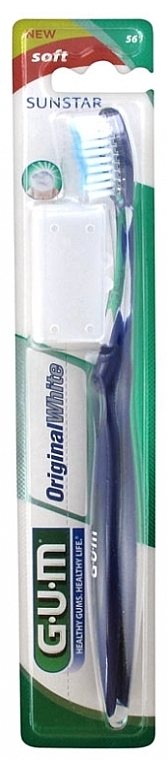 Szczoteczka do zębów, miękka, niebieska - G.U.M OriginalWhite Toothbrush Soft — Zdjęcie N1