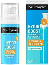 Nawilżający fluid do twarzy - Neutrogena Hydro Boost Hydrating Fluid SPF50 — Zdjęcie N2