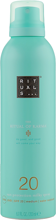 Spray do ciała z ochroną przeciwsłoneczną - Rituals The Ritual Of Karma Sun Protection Milky Spray 20 — Zdjęcie N1